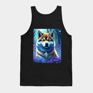 Shiba In A Forest Tank Top